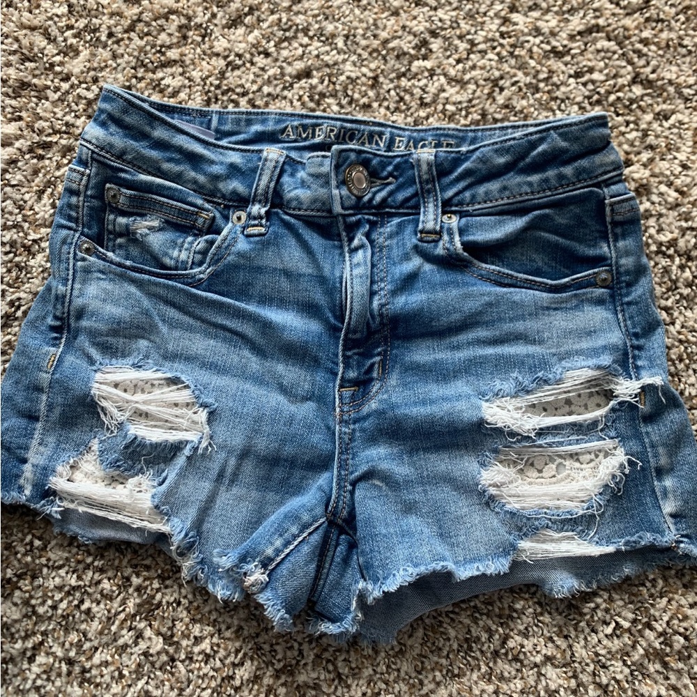 american eagle jean shorts